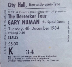 ewcastle Ticket 1984